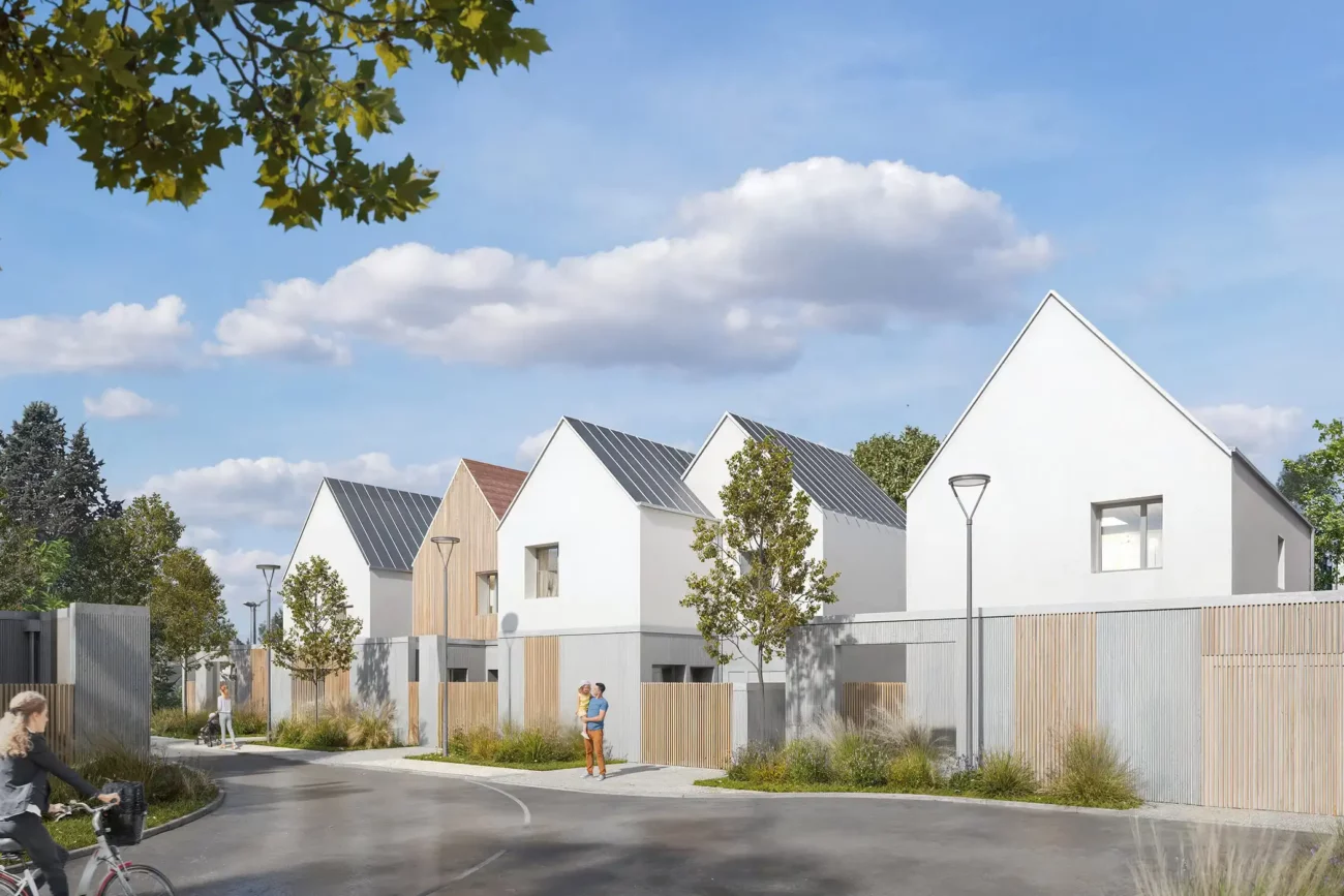 Illustration 3D lotissement Domaine de la haute Tour à Loches - Client : JBL Immobilier - Architecte : Hethos Studio d'architecture Henry & Thomas - Scaphoide 3D