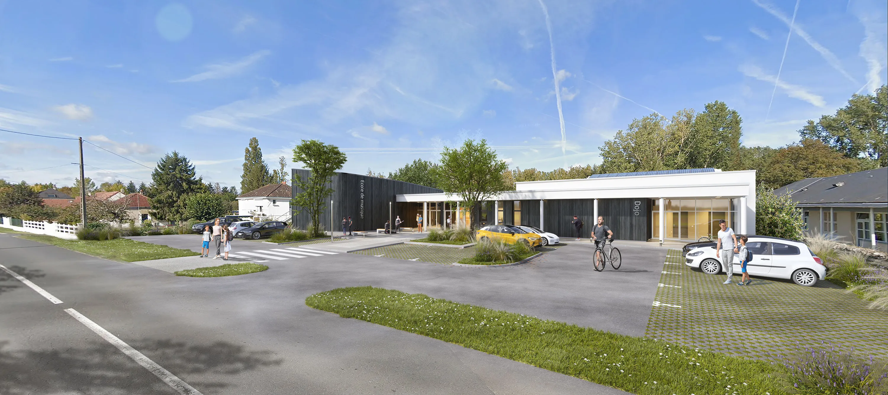 Perspective 3D Extérieur, Concours d'architecture - Architecte : LAAAB - Illustration Scaphoide 3D